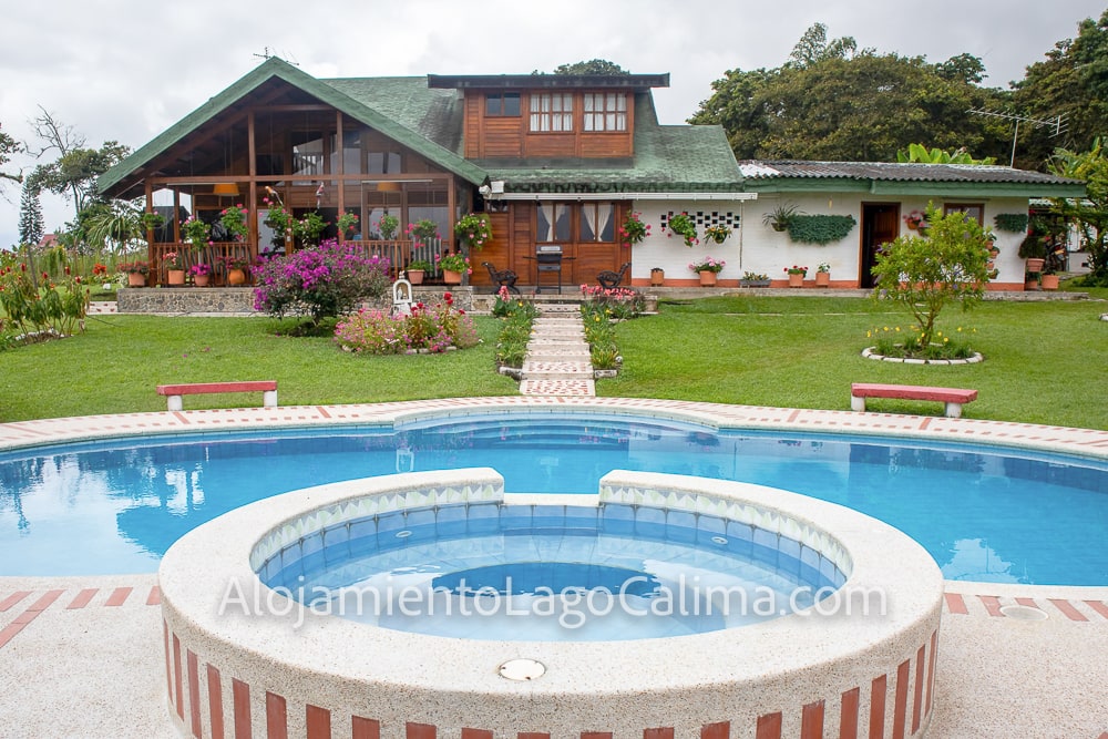 jacuzzi, Chalet 0002 en el Lago Calima