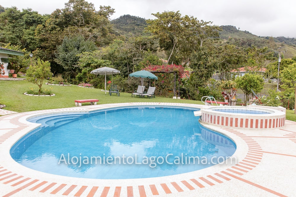 piscina, Chalet 0002 en el Lago Calima