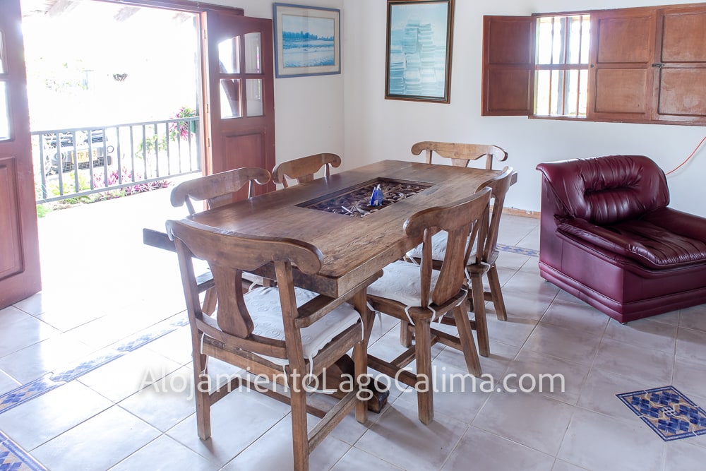 comedor, Casa campestre 0047 en el Lago Calima